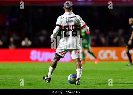 São Paulo (SP), 29/04/2024 - Futebol/São PAULO-PALMEIRAS - Alan Franco aus São Paulo - Spiel zwischen São Paulo x Palmeiras, gültig für die vierte Runde der brasilianischen Meisterschaft, die am Abend dieses Montag, 29. Im MorumBIS-Stadion südlich von São Paulo ausgetragen wird. (Foto: Eduardo Carmim/Alamy Live News) Stockfoto