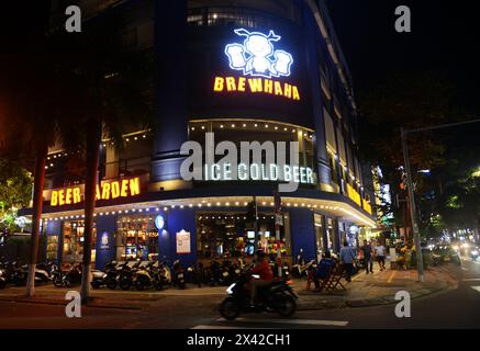 Die 5 Elements Brew Co. Taproom in da Nang, Vietnam. Stockfoto