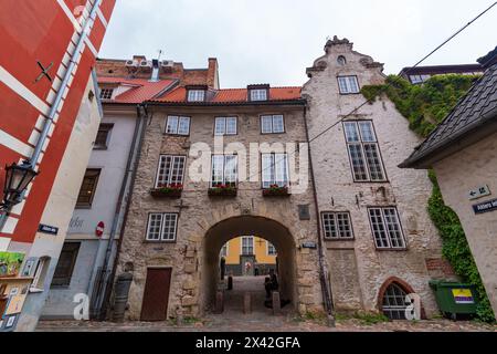 Blick auf die Altstadt von Riga, Lettland Stockfoto
