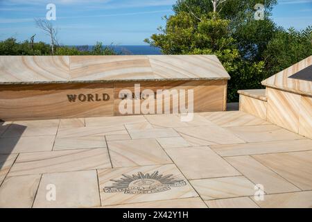 Australiens Memorial Walk am North Head Sanctuary Manly Sydney ehrt diejenigen, die die Verteidigung Australiens unterstützt und unterstützt haben, das World war 1 Monument Stockfoto