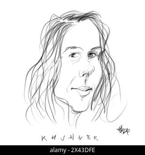 Porträt der Autorin Rachel Kushner Stockfoto