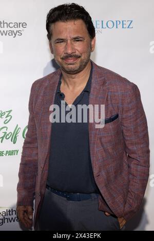 El Segundo, USA. April 2024. Al Madrigal nimmt am 28. April 2024 an den Roten Teppich-Ankünften von George Lopez Teil, dem 17. Jährlichen Celebrity Golf Classic Topgolf Pre-Party Event, bei Topgolf. Credit: Vladimir Yazev/Alamy Live News. Stockfoto