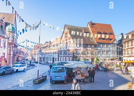 Ein Spaziergang durch Gengenbach, Deutschland Stockfoto