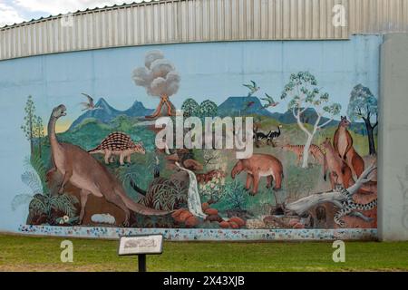 Water Tank Art, Biloela, Queensland, Australien Stockfoto