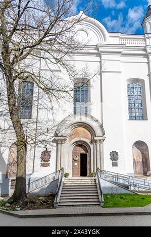 Griechisch-katholische Kirche der Heiligen Dreifaltigkeit, Vilnius, Litauen Stockfoto