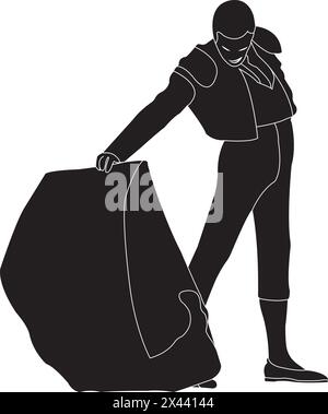 Matador-Symbol Vektordarstellung Symboldesign Stock Vektor