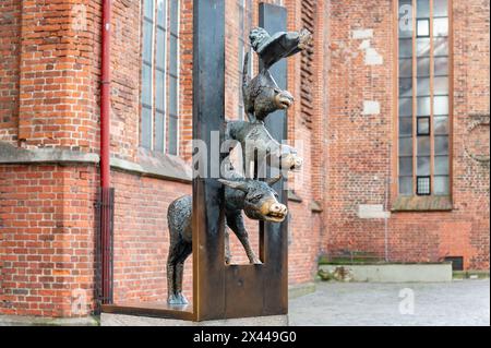 Der Bremer Stadtmusikanten Stockfoto