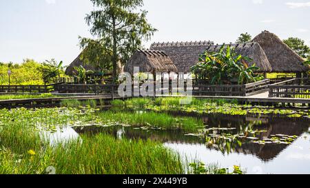 Miccosukee Tribe Island, US Highway 41, Miami, Everglades, Florida, USA Stockfoto