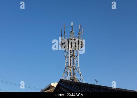 Eine Basisstation für Mobiltelefone in Japan. Stockfoto