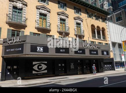 „Cabaret Kit Kat Club“ Revival Marquee im August Wilson Theatre, NYC, USA 2024 Stockfoto