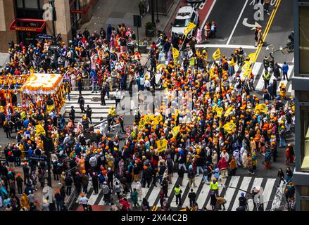 Sikh Day Parade auf der Madison Avenue 27. April 2024, New York City, USA Stockfoto
