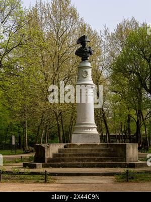 Friedrich der große, Statue im Volkspark Friedrichshain, Berlin Stockfoto