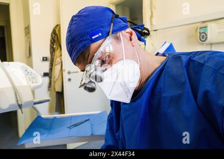 Italien, Verdello, Zahnarztpraxis von Doktor Marco Goisis Stockfoto