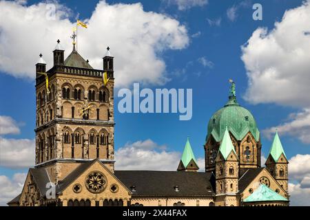 St. Quirinus Münster, Neuss, Niederrhein, Nordrhein-Westfalen, Deutschland Stockfoto
