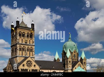 St. Quirinus Münster, Neuss, Niederrhein, Nordrhein-Westfalen, Deutschland Stockfoto