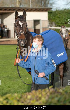 Viertes Rennen in Wincanton, 20. Januar 2022, Handicap Hürde, Klasse 3 Stockfoto