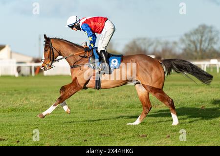 Viertes Rennen in Wincanton, 20. Januar 2022, Handicap Hürde, Klasse 3 Stockfoto