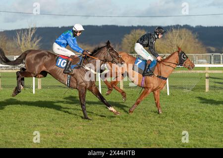 Viertes Rennen in Wincanton, 20. Januar 2022, Handicap Hürde, Klasse 3 Stockfoto