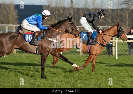 Viertes Rennen in Wincanton, 20. Januar 2022, Handicap Hürde, Klasse 3 Stockfoto