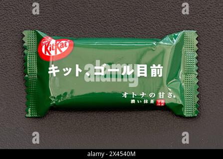 Japanisches Kit Kat Schokoladenscheiben Stockfoto