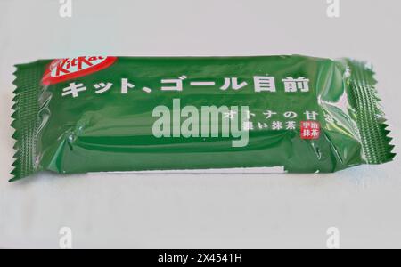 Japanisches Kit Kat Schokoladenscheiben Stockfoto