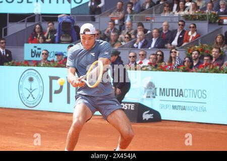 Madrid, Spanien. April 2024 30. Carlos Alcaraz (SPA) vs JL Struff (GER) während der Masters Series Madrid 2024 am Dienstag, 30. April 2024 in Madrid Credit: CORDON PRESS/Alamy Live News Stockfoto