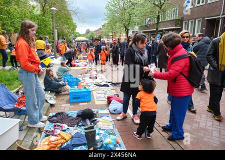 Königstag 27. April West Amsterdam Stockfoto