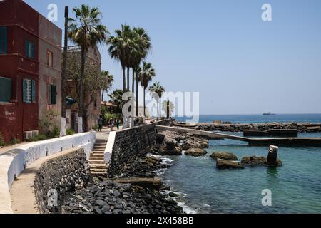 Goree, Senegal. April 2024. © Nicolas Remene/Le Pictorium/MAXPPP - Goree 23/04/2024 Nicolas Remene/Le Pictorium - 23/04/2024 - Senegal/Dakar/Goree - L'Ile de Goree, le 23. april 2024. - Valeurs ACtuelles out, no jdd, jdd out, RUSSIA OUT, NO RUSSIA OUT #norussia/23/04/2024 - Senegal/Dakar/Goree Island - Goree Island, 23. April 2024. Quelle: MAXPPP/Alamy Live News Stockfoto