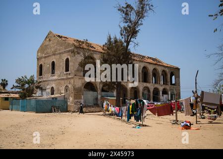 Nicolas Remene/Le Pictorium - Ile de Goree au, Senegal. April 2024. Senegal/Dakar/Goree Island - Old Goree Hospital, 23. April 2024. Quelle: LE PICTORIUM/Alamy Live News Stockfoto