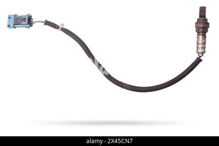 Lambda-Sonde - Sauerstoff-Sensor-Gerät entwickelt, um tamount des verbleibenden Sauerstoffs im Abgas des Autos Motor aufzeichnen ist in Auspuffanlage. Meta Stockfoto