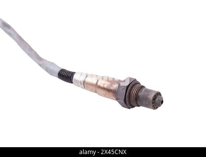 Lambda-Sonde - Sauerstoff-Sensor-Gerät entwickelt, um tamount des verbleibenden Sauerstoffs im Abgas des Autos Motor aufzeichnen ist in Auspuffanlage. Meta Stockfoto