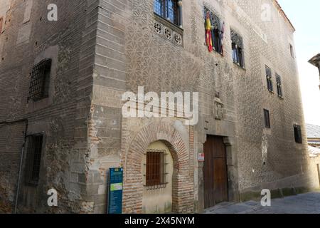 Segovia Stadt, Cascales Palce oder Palace del Conde de de Alpuente (15. Jahrhundert). Castilla y Leon, Spanien. Stockfoto