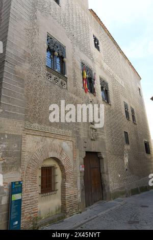 Segovia Stadt, Cascales Palce oder Palace del Conde de de Alpuente (15. Jahrhundert). Castilla y Leon, Spanien. Stockfoto