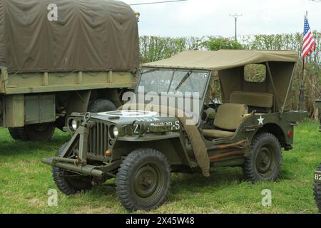 Us-Amerikanischer Jeep Aus Dem 2. Weltkrieg Stockfoto