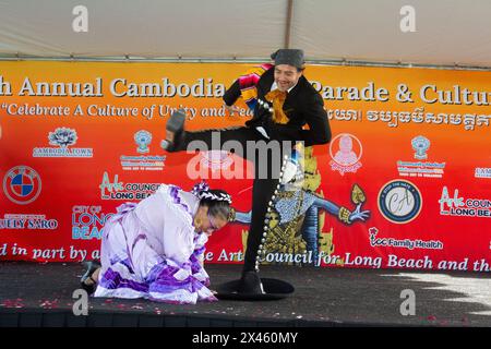 Kambodschanische Neujahrsparade und Festival 2024 in Kambodscha Town, Long Beach, CA, USA Stockfoto