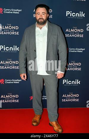 LONDON, ENGLAND - APRIL 30: Celyn Jones nimmt am 30. April 2024 an der britischen Premiere von The Almond and the Seahorse im Vue West End Teil. Stockfoto