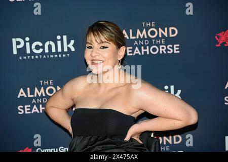 LONDON, ENGLAND - APRIL 30: Ruth Madeley nimmt am 30. April 2024 an der britischen Premiere von The Almond and the Seahorse im Vue West End Teil. Stockfoto