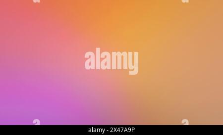 Holographischer Verlauf. Trendiges Neon-Rosa-Lila und Orange Farben weicher, unscharfer Hintergrund Stockfoto