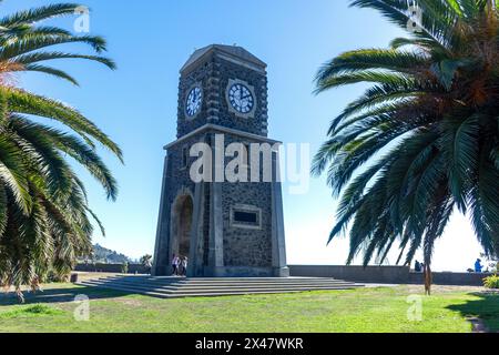 Sumner Scarborough Uhrenturm, Esplanade, Scarborough, Christchurch (Ōtautahi), Canterbury, Neuseeland Stockfoto