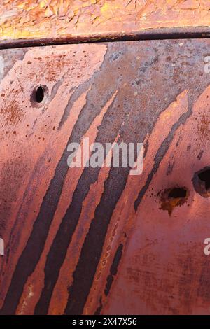 Rost-Abstraktionen in der Wüste Stockfoto