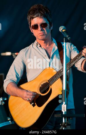 Noel Gallagher's High Flying Birds, V2012, Hylands Park, Chelmsford, Essex, Großbritannien - 18. August 2012 Stockfoto