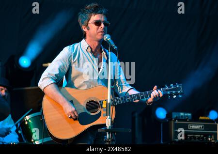 Noel Gallagher's High Flying Birds, V2012, Hylands Park, Chelmsford, Essex, Großbritannien - 18. August 2012 Stockfoto