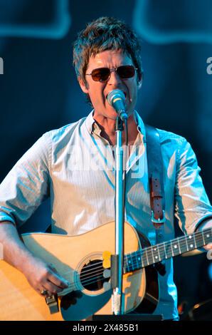 Noel Gallagher's High Flying Birds, V2012, Hylands Park, Chelmsford, Essex, Großbritannien - 18. August 2012 Stockfoto