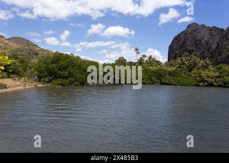 Eine wunderschöne Landschaft in Hienghene, Neukaledonien Stockfoto