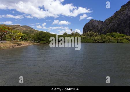 Eine wunderschöne Landschaft in Hienghene, Neukaledonien Stockfoto