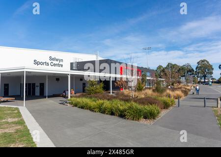 Selwyn Sports Centre, Foster Park, Broadlands Drive, Rolleston, Canterbury, Neuseeland Stockfoto