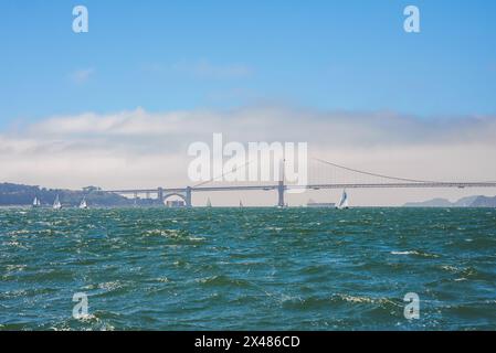 Berühmte Golden Gate Bridge in San Francisco, Kalifornien Stockfoto