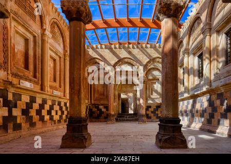 Ishak Pascha Palast, Zeremonialsaal, Dogubayazit, Türkei Stockfoto