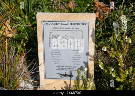 Memorial Walk die australische Geschichte der Schlachten und Konflikte und Gedenkstätten für das verstorbene Verteidigungspersonal Manly, Sydney, Australien Stockfoto