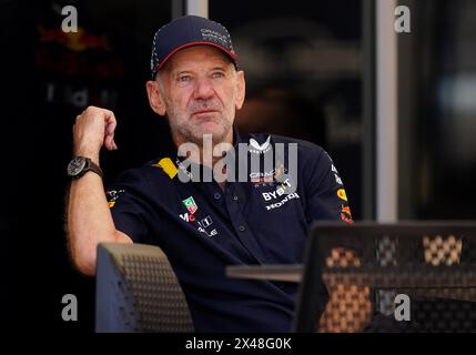 Aktenfoto vom 29-02-2024 von Red Bull Racing Chief Technical Officer Adrian Newey. Adrian Newey, einer der berühmtesten Designer in der Formel-1-Geschichte, wird Red Bull nächstes Jahr verlassen. Ausgabedatum: Mittwoch, 1. Mai 2024. Stockfoto